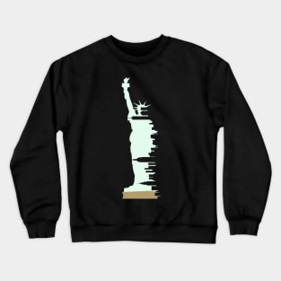 New York Statue of Liberty Skyline Crewneck Sweatshirt